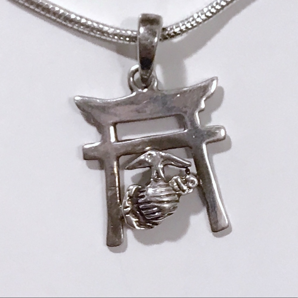 Sterling Silver Chinese Charm Necklace